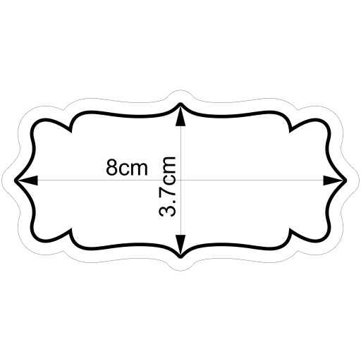 Formička na štítok Rám 38 8cm