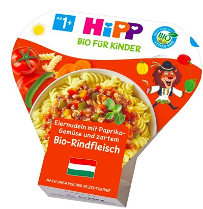 Hipp Bio Cestoviny Zelenina Hovädzie 1r 250g
