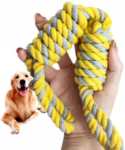 Lano S uzlami pre psa, sťahovák, hryzátko, silná šnúrka, aport, lano