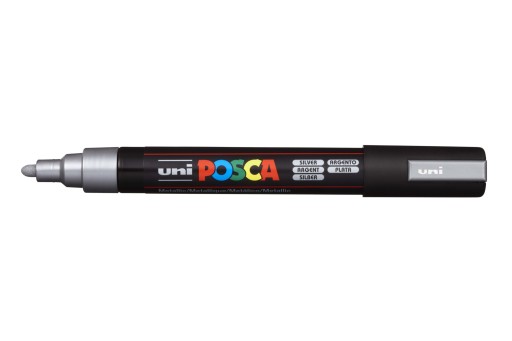 Pigmentový fix Posca. striebro (26). PC-5M UNI