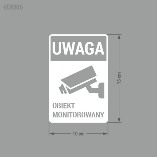 Monitorované zariadenie - nálepka 10x15, monitorovanie