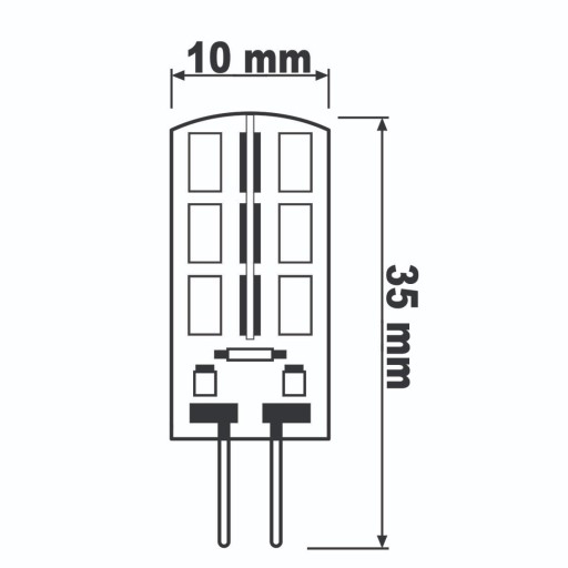 LED CAPSULE žiarovka MINI G4 2W = 20W 3000K TEPLÁ FARBA 12V LUMILED