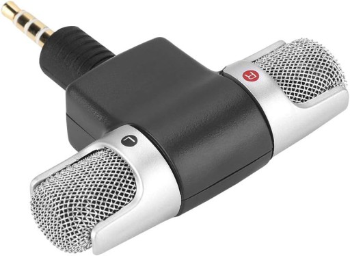 MINI STEREOFÓNOVÝ MIKROFÓN SKLADACÍ KONEKTOR 3,5MM