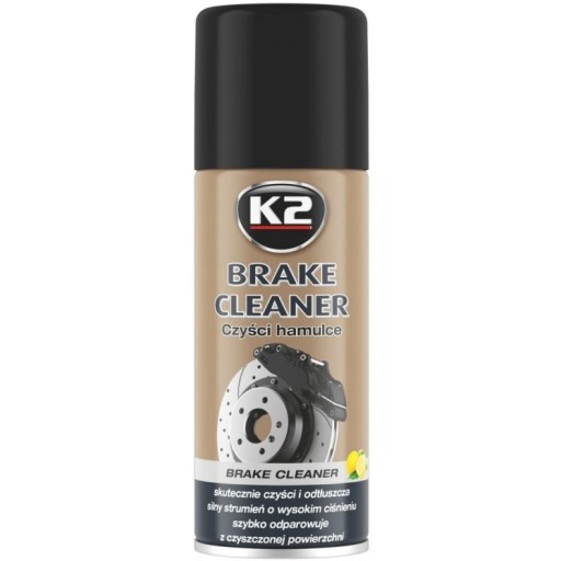 K2 odmasťovač 400ml, brzdy, kotúče reťaze, čistí gumu, nanáša gripy