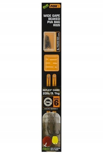 FOX KAPROVÉ NÁSTAVCE GAPE BEAKED PVA NIG 6 - 20LB