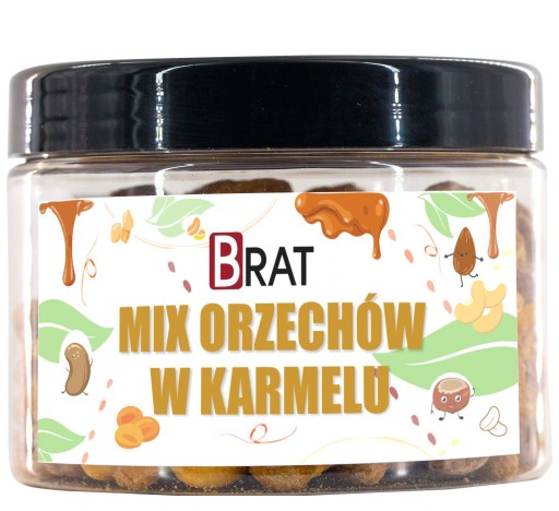 MIX KARAMELOVÉ ORECHY 200g Oriešky pražené v karamelovej kvalite