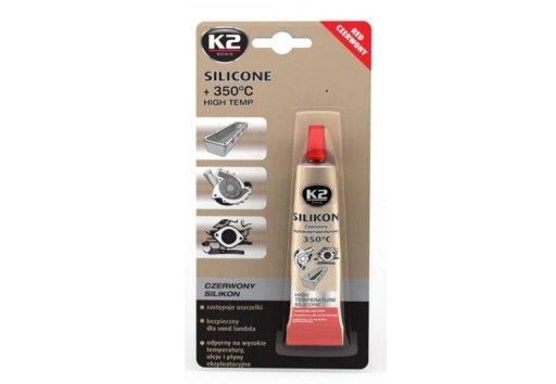 K2 SILIKON ČERVENÝ 21G SILIKON DO 350°C HIT