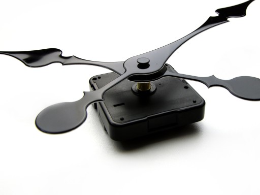 Mechanika SILENT quartz, ručičky ČIERNA, 21 cm