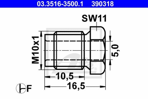 ATE 03.3516-3500.1 Skrutkové spojenie