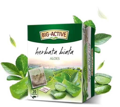 Big-Active biely čaj s aloe (20 vrecúšok x 1,5g) 30g