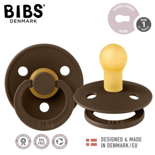 BIBS okrúhly retro cumlík 0-6 HEVEA RUBBER