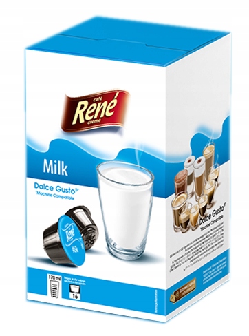 Kapsule pre Dolce Gusto Café René Milk 16 ks.