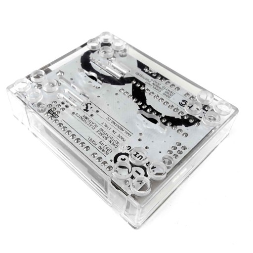 Priehľadné plastové puzdro Arduino UNO R3