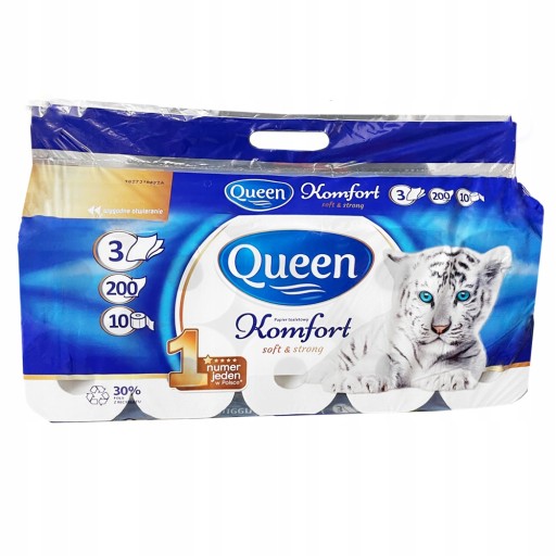 Toaletný papier Queen Komfort 10 roliek