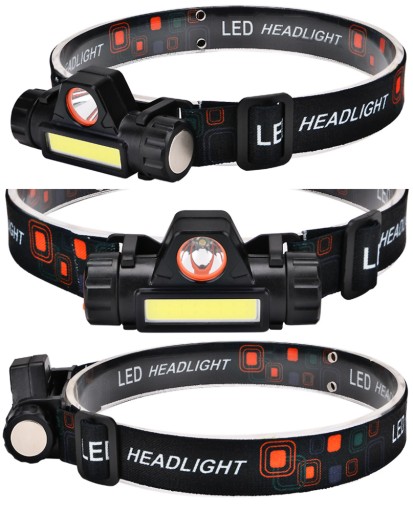HLAVOVÁ LAMPA COB HLAVNÁ LAMPA 4v1 LAMPA S MAGNETOM