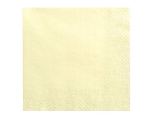 Obrúsok 33x33 1/4 KRÉM, ŠAMPANSKÉ AHA 20 ks.