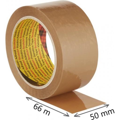 3M BALiaca PÁSKA 50 mm x 66 mm HNEDÁ PRÍRODNÁ GUMA 1 kus HNEDÁ