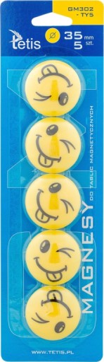 DOSKY MAGNETY ŽLTÉ JAZYKY GM302-TY5 TETIS 35MM BLISTER 5 KS