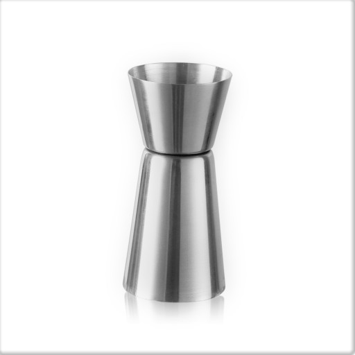 Obojstranná barmanská odmerka 30/60 ml strieborná