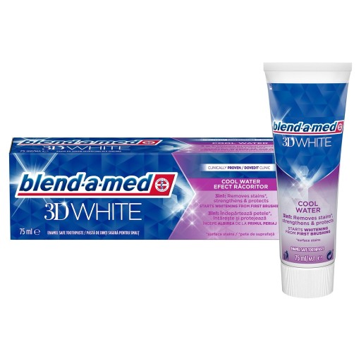 BLENNAMED Pasta 3D Biela studená voda 75ml