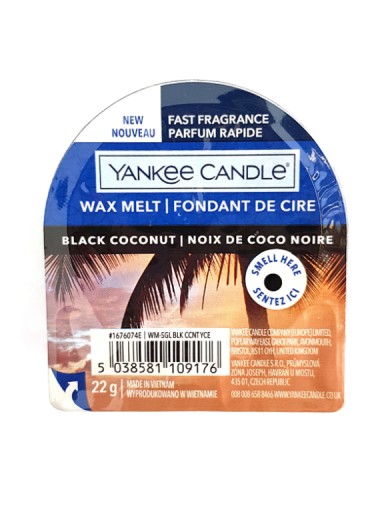 Vosk s vôňou Yankee Candle Čierny kokos