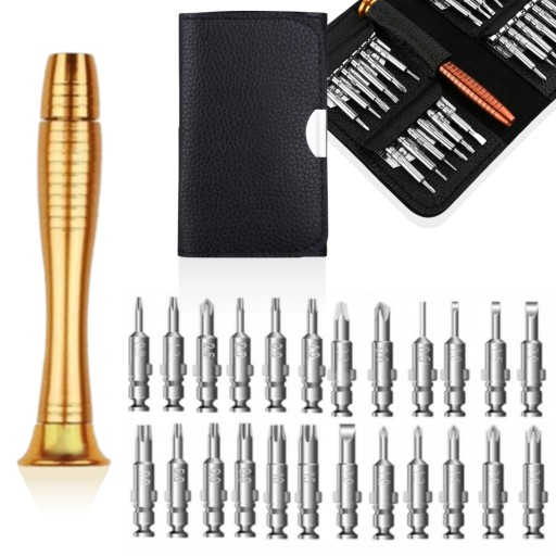 MINI VRECKÁ SÚPRAVA PRESNÉ SKRUTKOVAČKY MALÉ SKRUTKOVAČE 24v1 MAGNET