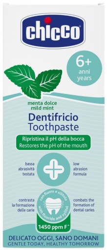 ZUBNÁ PASTA CHICCO MINT XYLITOL FLUORIDE 6+