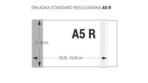 Obal na zošit A5-212, nastaviteľný, 10 ks. Biurfol
