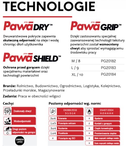 IMPREGNOVANÉ VODEODOLNÉ OOP RUKAVICE L PG20183