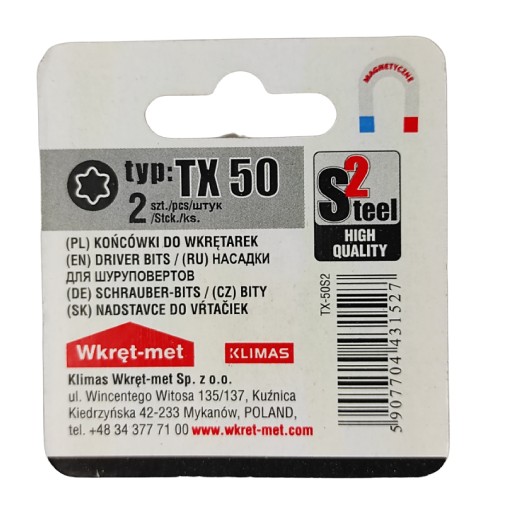 HROTY SKRUTKOVAČOV TORX-TX 50 BITOV