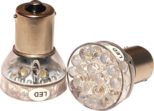 Ba15s 12V ČERVENÁ FOG P21W LED ŽIAR