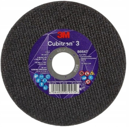 3M Cubitron 3 Oceľový rezací kotúč 125x1x22,23 86647 !NOVINKA!