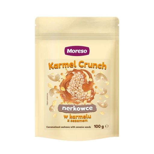 Kešu oriešky v karameli a sezame 100g Moreso