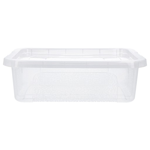 Plastový box, priehľadná nádoba, 4,5l box, uzavretý organizér