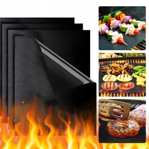 2x TEFLÓNOVÁ PODLOŽKA NA PEČENIE BBQ PLECH OPÄTOVNE POUŽITEĽNÝ GRILOVACÍ PLECH DO RÚRY
