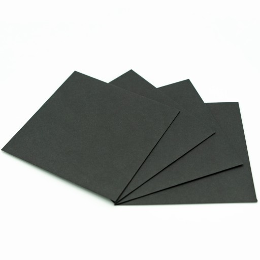Štvorcová obálka, čierna, 80g 155x155 NK - 10 ks.