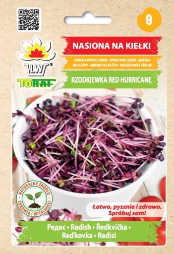 Semená reďkovky RED Hurricane na klíčky 10g