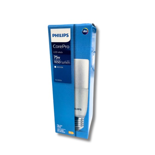 STICK LED žiarovka E27 T38 9,5W = 75W 1050lm 4000K Neutrál PHILIPS