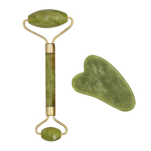 ROLEČOVÝ JADE VALEC PRE GUA SHA MASÁŽNU TAŠŤ