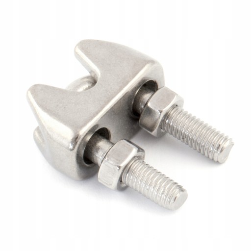 Svorka LUKA na laná, NEREZOVÁ INOX, kyselinovzdorná V4 10mm, 1 ks.