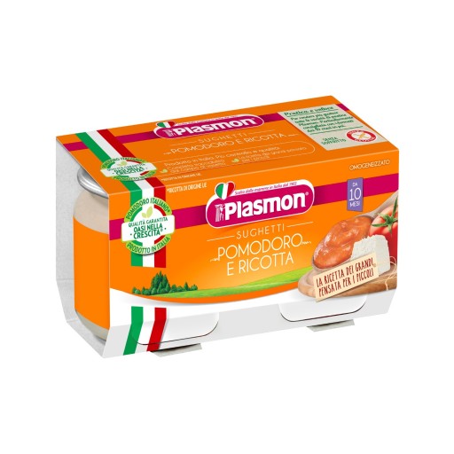 PLASMON Obiadek Paradajková omáčka s ricottou 2x80g