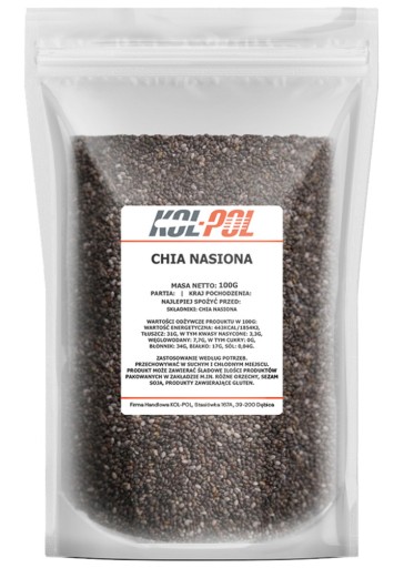 CHIA SEMIENKA 100g šalvia španielska, vysoká kvalita