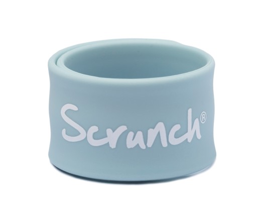 Scrunch informačný náramok - Modrý