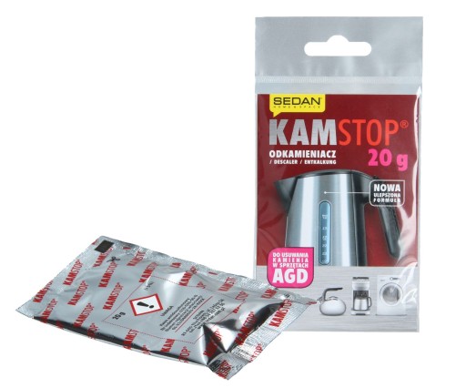 KamStop odvápňovací prášok 20g pre práčky