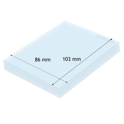 Vogelmann Ochranné PVC sklo 86x103mm (5ks)