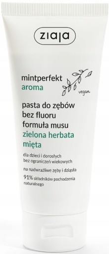 Ziaja Mintperfekt Aroma zubná kefka Mousse zelený čaj a mäta 100 ml