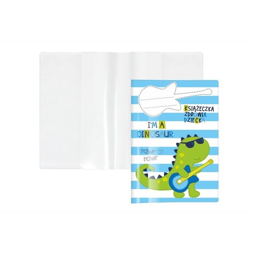 Obal puzdra na detskú zdravotnú knižku Dino