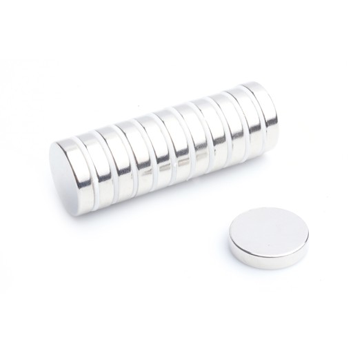 Neodymový cylindrický magnet MW 18x4 N38, sada 5 kusov