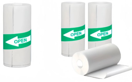 SAMOLEPIACI TERMOPAPIER PRE TEPLOtlačiareň DRUKUŚ 10 VALCOV, BIELY