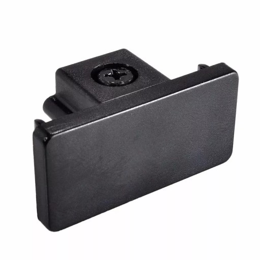 Koncovka pre 1F prípojnice, čierna (cap) LP-556/END-S-BK